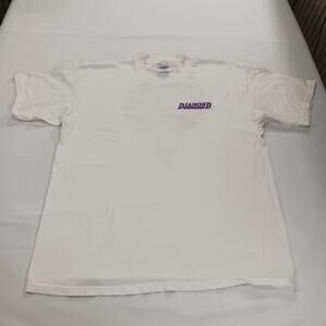 Gildan Heavyweight DIAMOND BACKS Mens white Short Sleeve Graphic T-Shirt Size XL